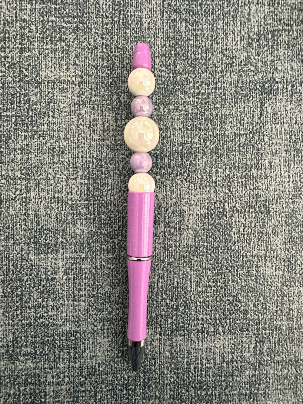 New lavender beaded pen with black ink